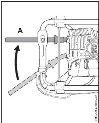 STIHL BT 131 - Si l'outil de forage se coince dans le trou foré - 1