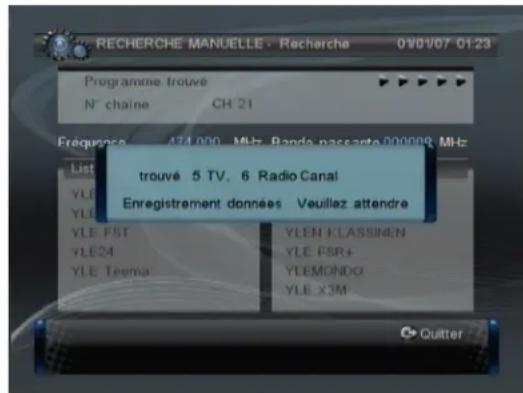 TRIAX TTR 301 - Recherche manuelle des chaînes - 2