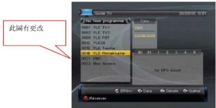 TRIAX TTR 301 - Guide electronique de programme EPG - 1