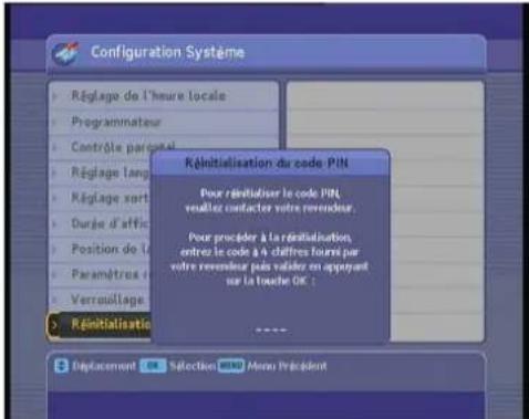TRIAX TSR 9010 - Réinitialisation du code PIN - 1