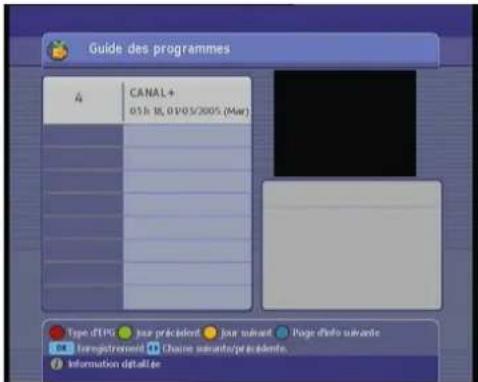 TRIAX TSR 9010 - Consulter le guide électronique des programmes - 1