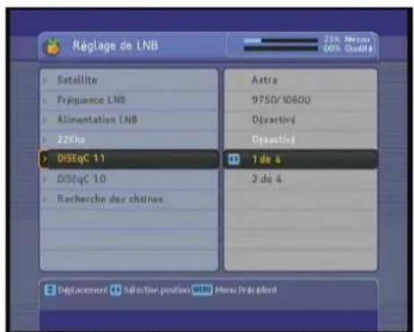 TRIAX TSR 9010 - Configuration DiSEqC pour la réception de plusieurs satellite - 1