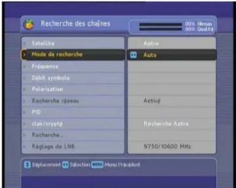 TRIAX TSR 9010 - Recherche de toutes les chaînes d'un satellite ou plusieurs satellite - 1