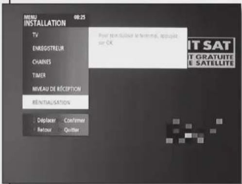 TRIAX TSR 8000 - Réinitialisation du terminal - 1