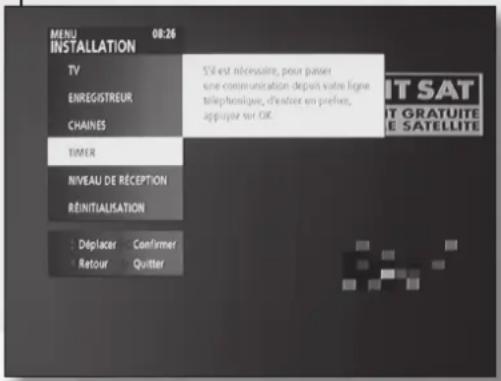 TRIAX TSR 8000 - Fonction TIMER - 1