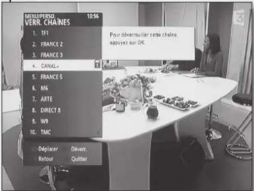 TRIAX TSR 8000 - Pour verrouiller une ou plusieurs chaînes : - 1