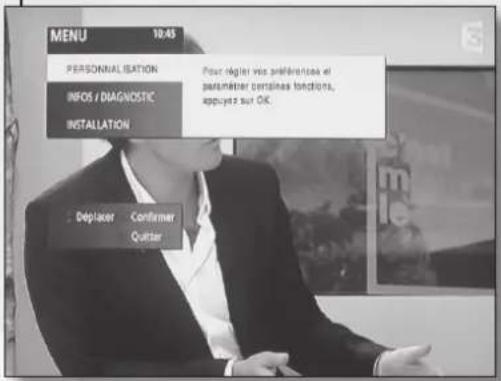 TRIAX TSR 8000 - Menu du terminal - 1