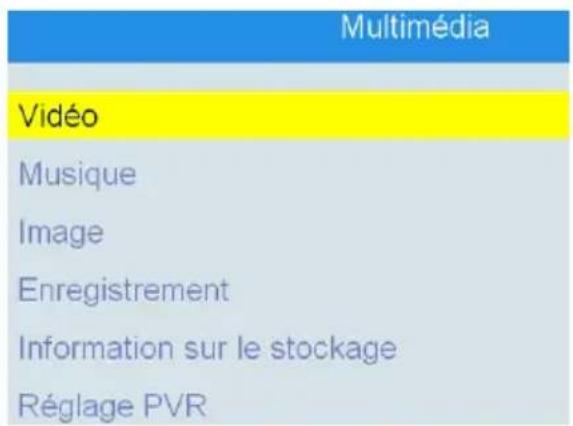 TRIAX TR 63 - Menu Multimédia - 1