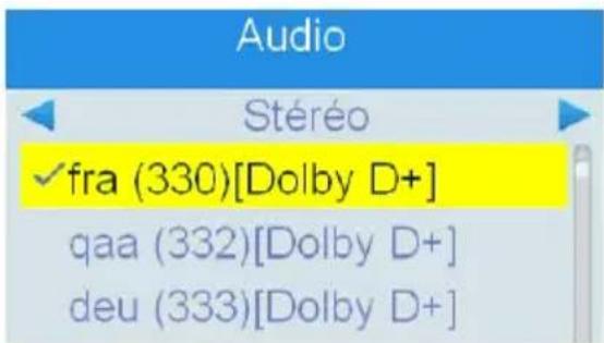 TRIAX TR 63 - Différente pistes audio - 1