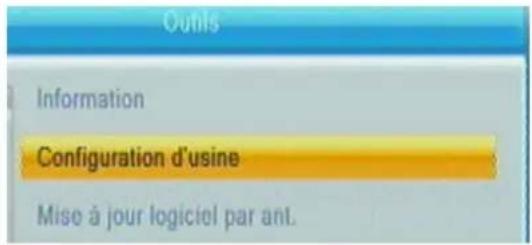 TRIAX TR 43 - Configuration d'usine (réinitialisation) - 1