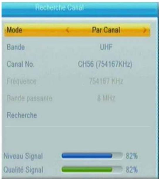 TRIAX TR 43 - Recherche avancée (recherche manuelle des chaînes) - 1