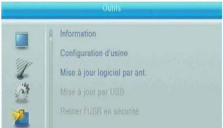 TRIAX TR 43 - Menu outils - 1