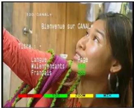 TRIAX THR 9500 - Afficher le télétexte - 1