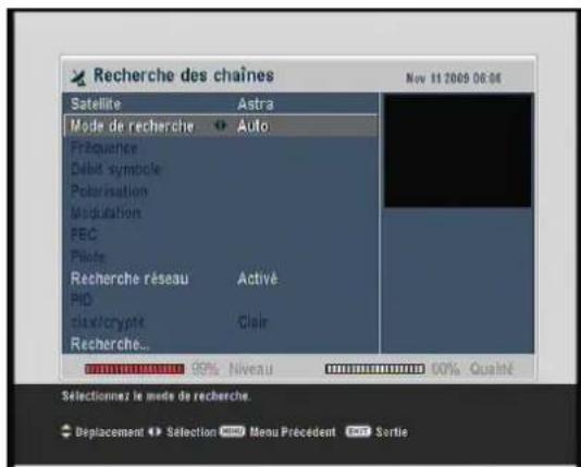 TRIAX THR 9500 - Réglage de LNB - 2