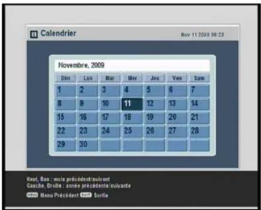 TRIAX THR 9500 - Calendarier - 1