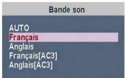 TRIAX THR 9500 - Sélectionner une piste audio - 1