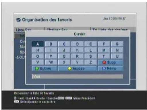TRIAX THR 9500 - Utilisation du clavier virtuel - 1