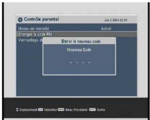 TRIAX THR 9500 - Changer le code PIN - 1