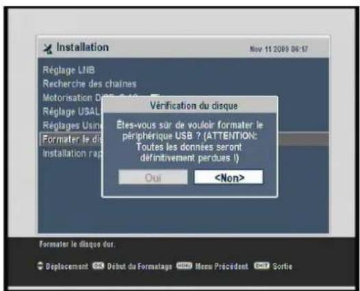 TRIAX THR 9500 - Formater le disque dur - 1