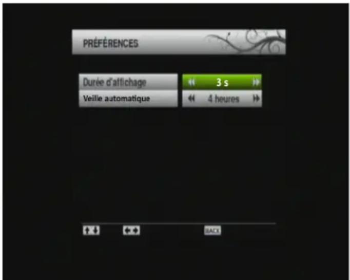 TRIAX THR 9700 - Preférences utiliser - 1