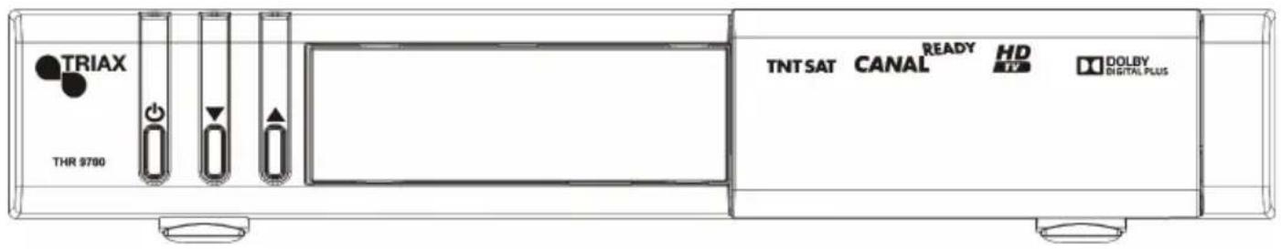 TRIAX THR 9700 - Affichage des commandes et connexions du boîtier décodeur - 1