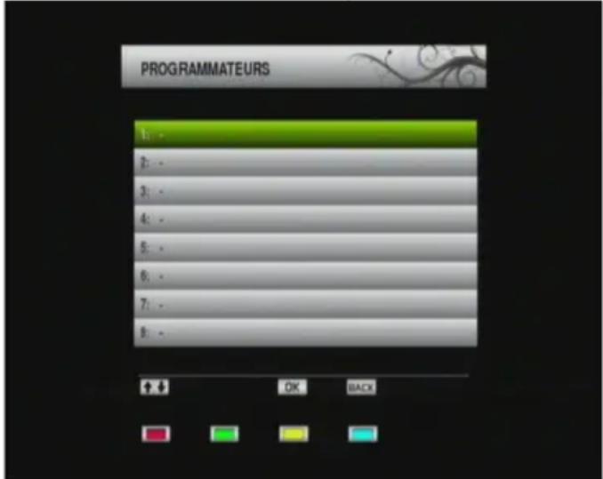 TRIAX THR 9700 - Réglage des programmateurs d'enregistrement - 1