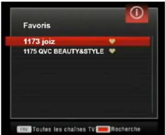 TELEFUNKEN TDSC 330 BU - LISTE DES CHÂINES FAVORI-TES - 1