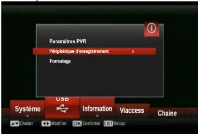 TELEFUNKEN TDSC 330 BU - USB (Réglages du PVR/Périphérique externe) - 1