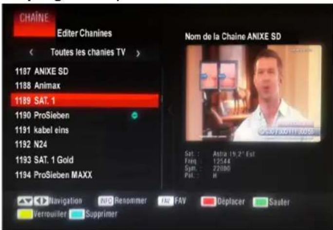 TELEFUNKEN TDSC 330 BU - CONFIGURATION DES CHÂINES (Ignorer un programme) - 1