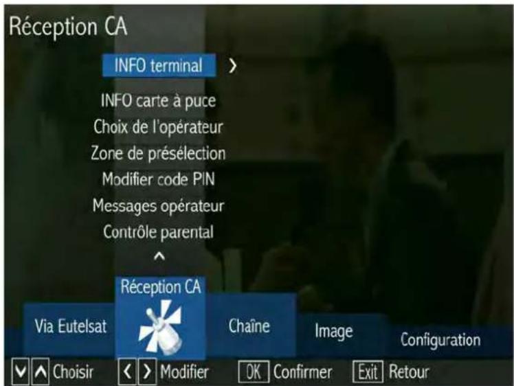 SERVIMAT Sirius HD (Fransat) - LE SOUS MENU RECEPTION CA - 1