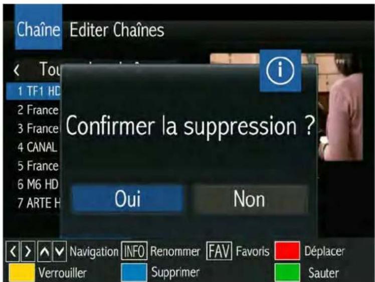 SERVIMAT TSV76HDU - LE SOUS MENU EDITER CHAINES (Supprimer une chaine) - 1