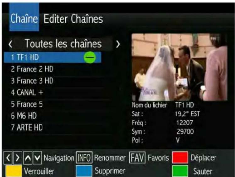 SERVIMAT TSV76HDU - LE SOUS MENU EDITER CHAINES (Sauter une chaine) - 1
