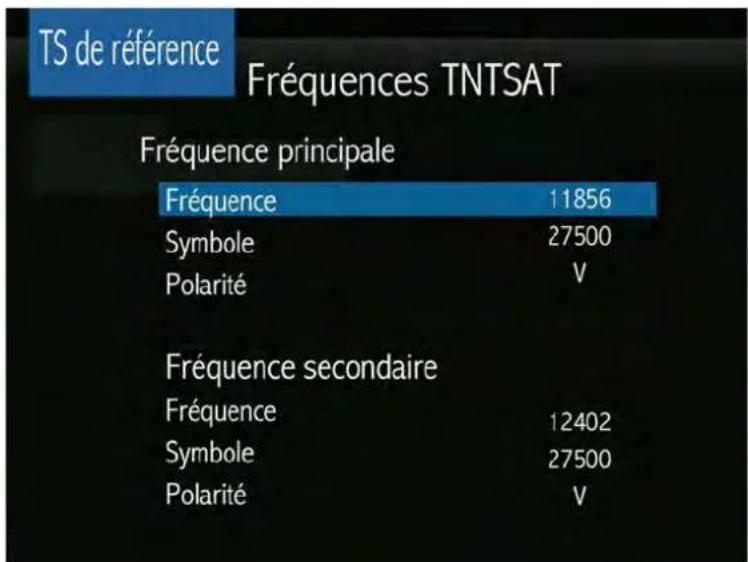 SERVIMAT TSV76HDU - LE SOUS MENU CONFIGURATION (Configuration parabole) - 1