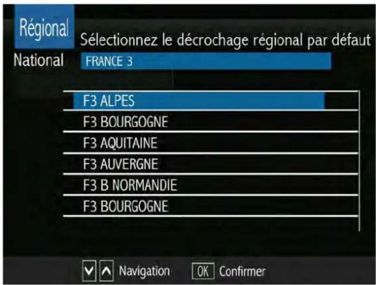 SERVIMAT TSV76HDU - CHOIX DE LA CHAINE REGIONALE - 1