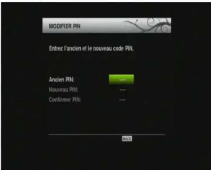 SEDEA ST5000HD - Modifier PIN - 1