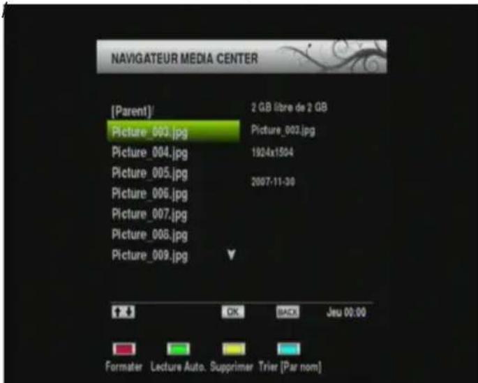 SEDEA ST5000HD - Affichage des fichiers de photos - 1