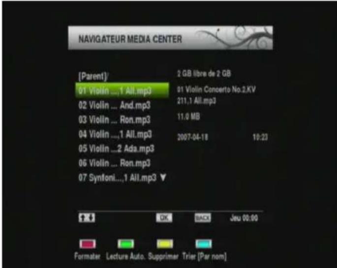 SEDEA ST5000HD - Lire les fichiers de musique - 1