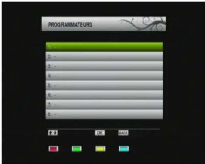 SEDEA ST5000HD - Réglage des minuteries d'enregistrement - 1
