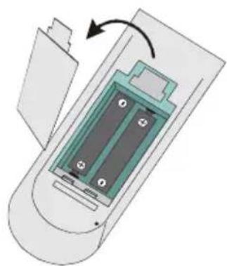 SEDEA ST5000HD - Insertion des piles dans la télécommande - 1