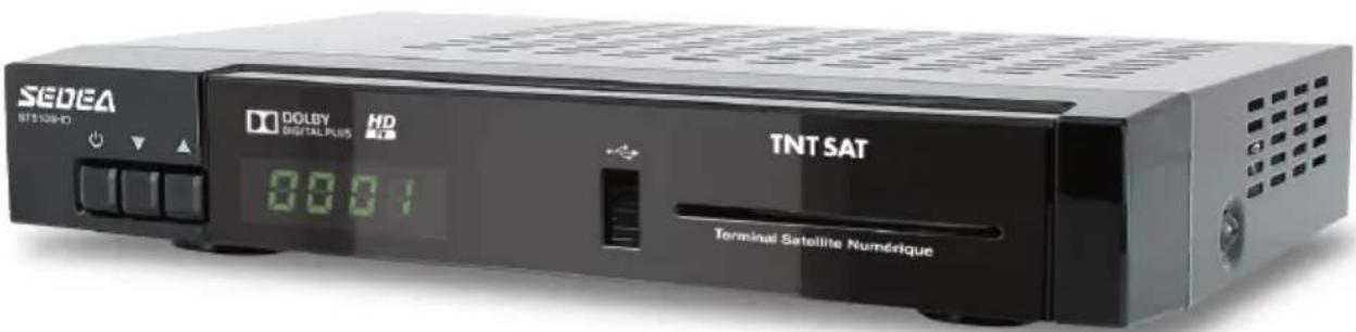 SEDEA 8T103H-DI DOLEY DIGITAL PLUS HD 8001 TNT SAT Terminal Satellite Numérique