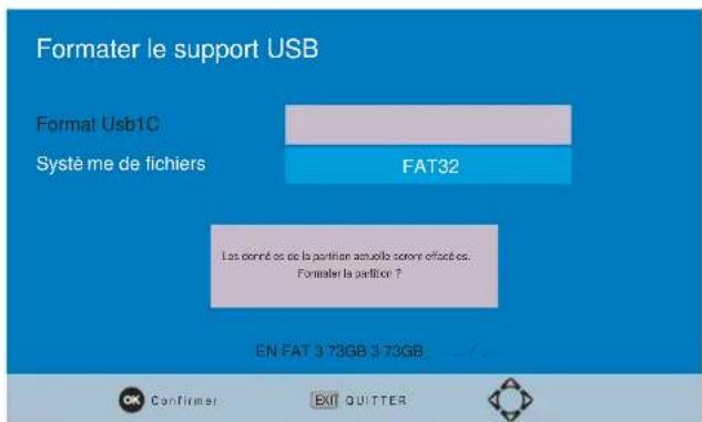 SCHAUB LORENZ TNT1226MPEG4 - 2) Formatage de votre support USB - 1