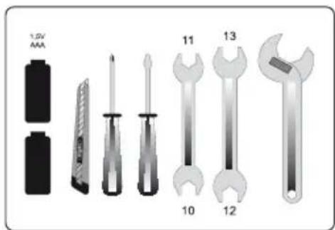 METRONIC Terbox 441663 - B - Éléments et outils nécessaires : - 1