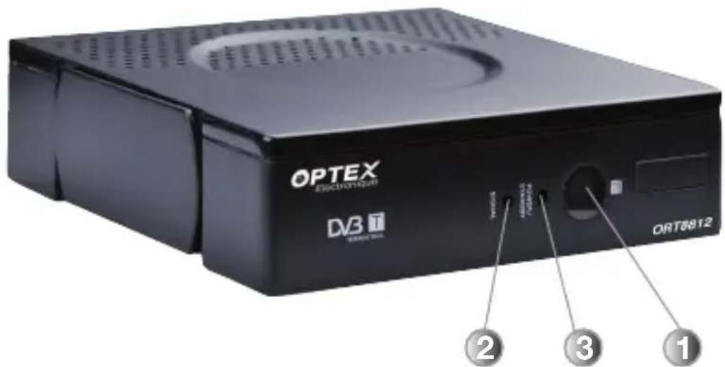 OPTEX ORT 8812 - B.1) La face avant - 1