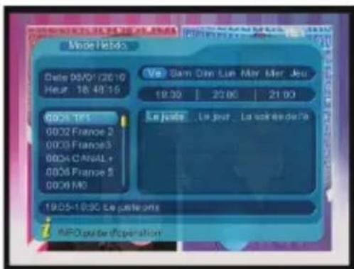 OPTEX ORT 8841 - VIII.7) EPG (guide électronique des programmes) - 3