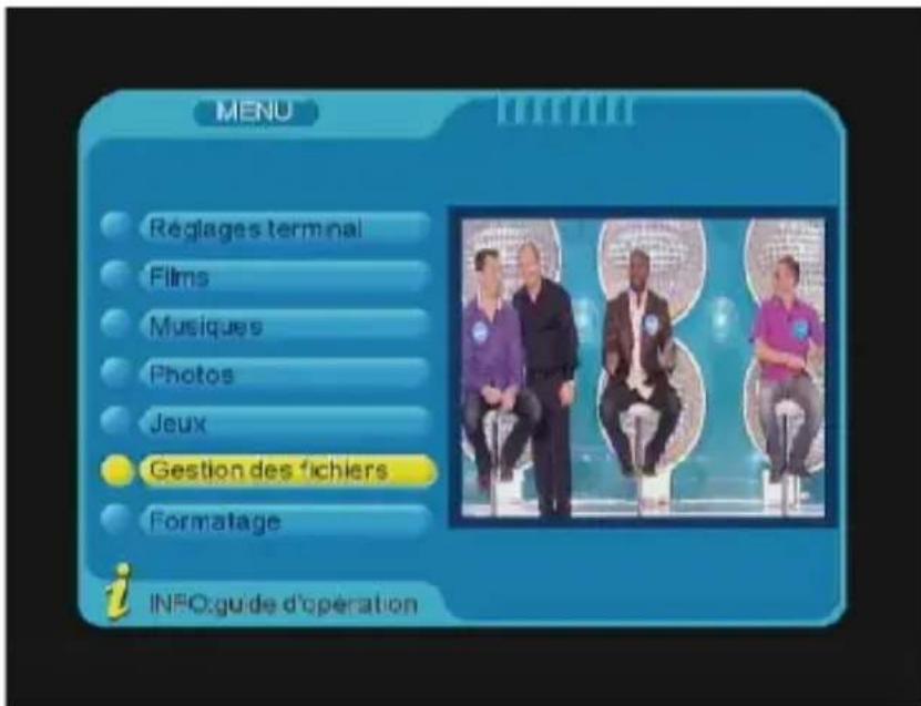 OPTEX ORT 8841 - gestion des fichiers - 1