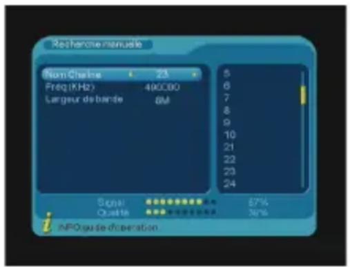 OPTEX ORT 8841 - 1.2) Recherche des chaînes - 2