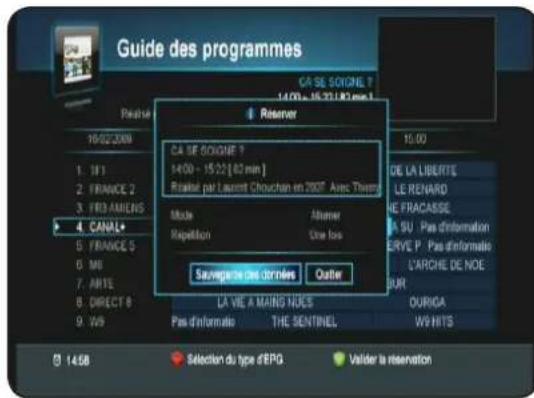 OPTEX ORS 9970HD - V.5) La touche «GUIDE» - 2