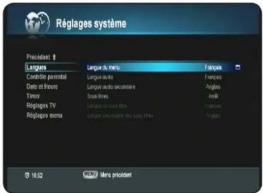 OPTEX ORS 9970HD - II.2) Réglages système - 1