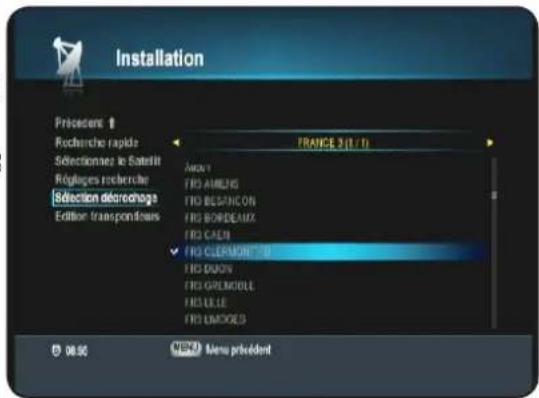 OPTEX ORS 9970HD - II.1.d) Sélection décrochage - 1