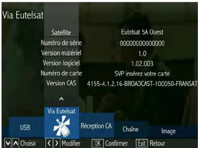 SERVIMAT Sirius HD (BisTV) - LE SOUS MENU VIA EUTELSAT - 1